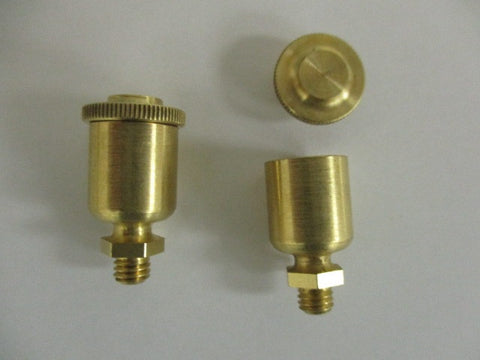 10-32 brass oil cup closed top