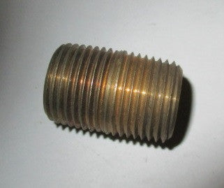 3/8 NPT brass closed nipple
